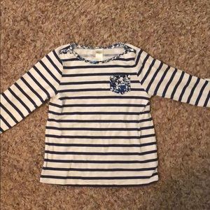 Girls Oshkosh 3/4 length top